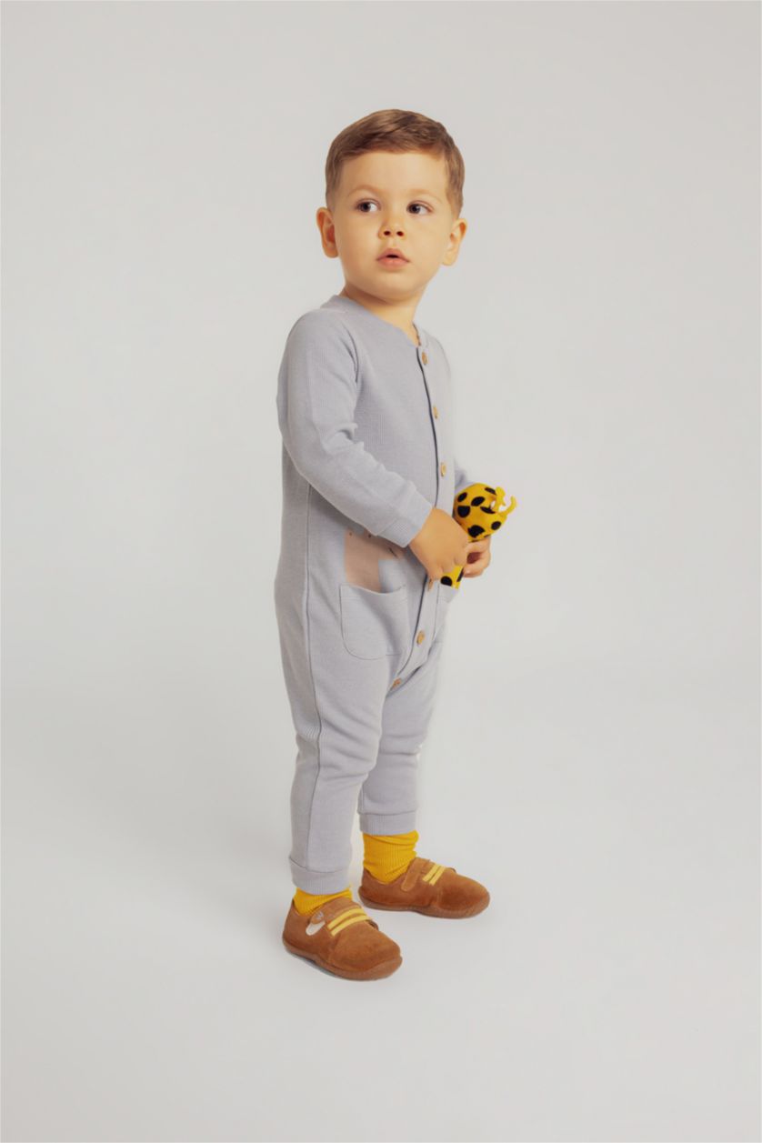 BÉBÉ GARÇON BLEU Clair Combinaison Salopette Imprimé Pour Bébé Garçon