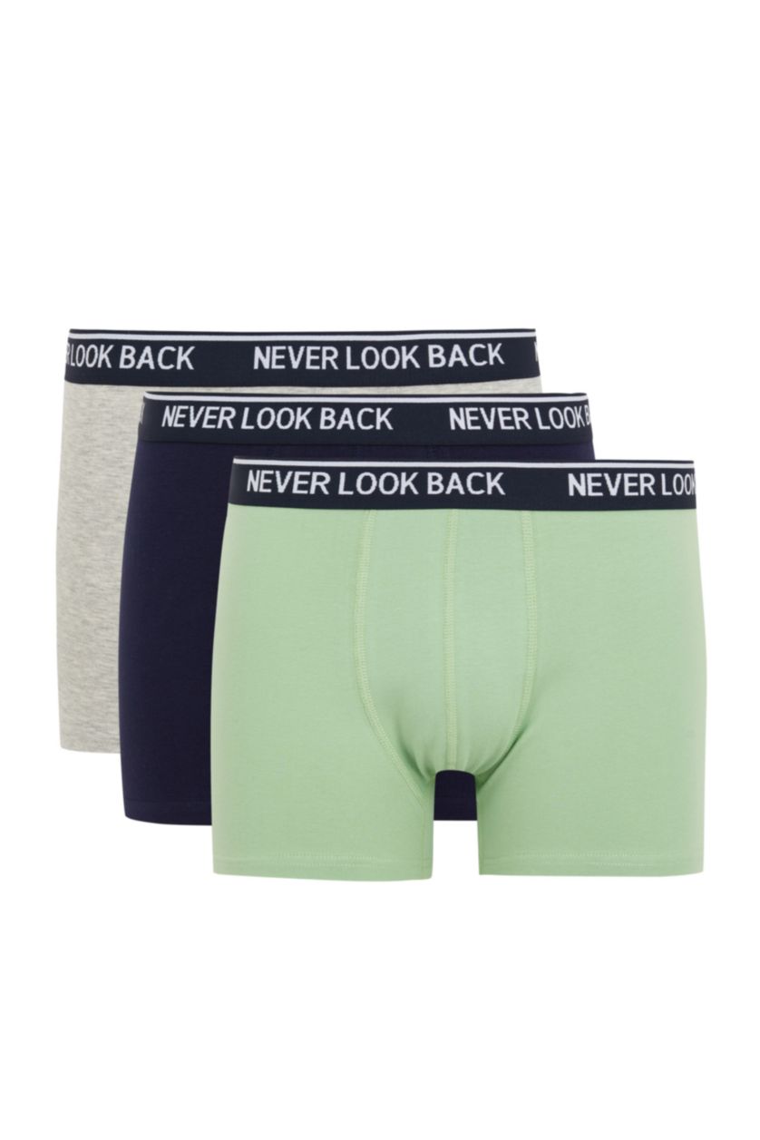 Erkek Lacivert Regular Fit 3'lü Boxer