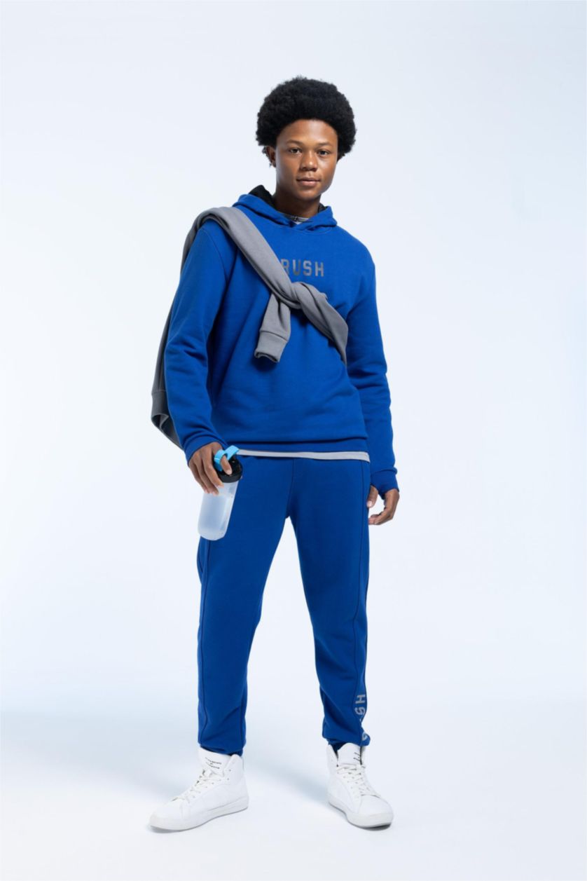 MAN Sax DeFactoFit Standard Fit Thick Hooded Sweatshirt