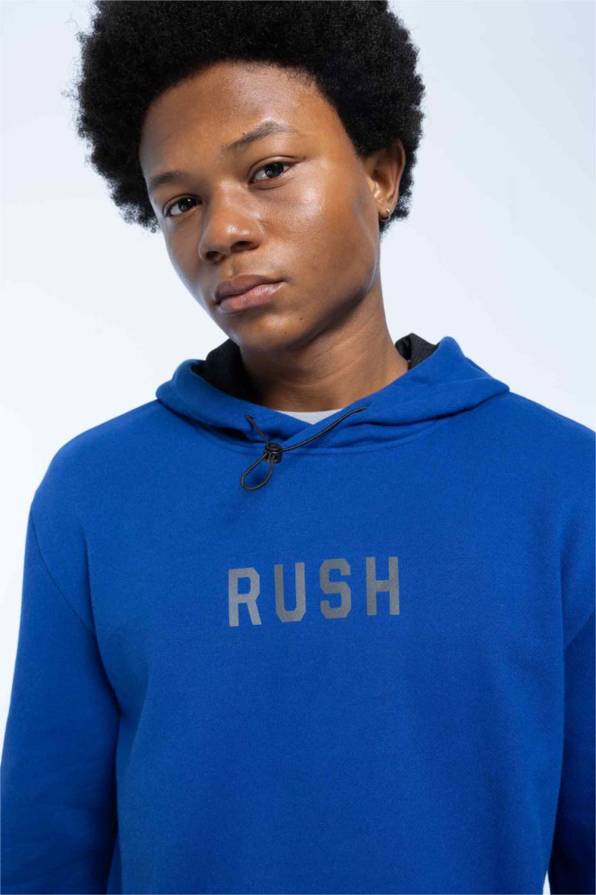 MAN Sax DeFactoFit Standard Fit Thick Hooded Sweatshirt