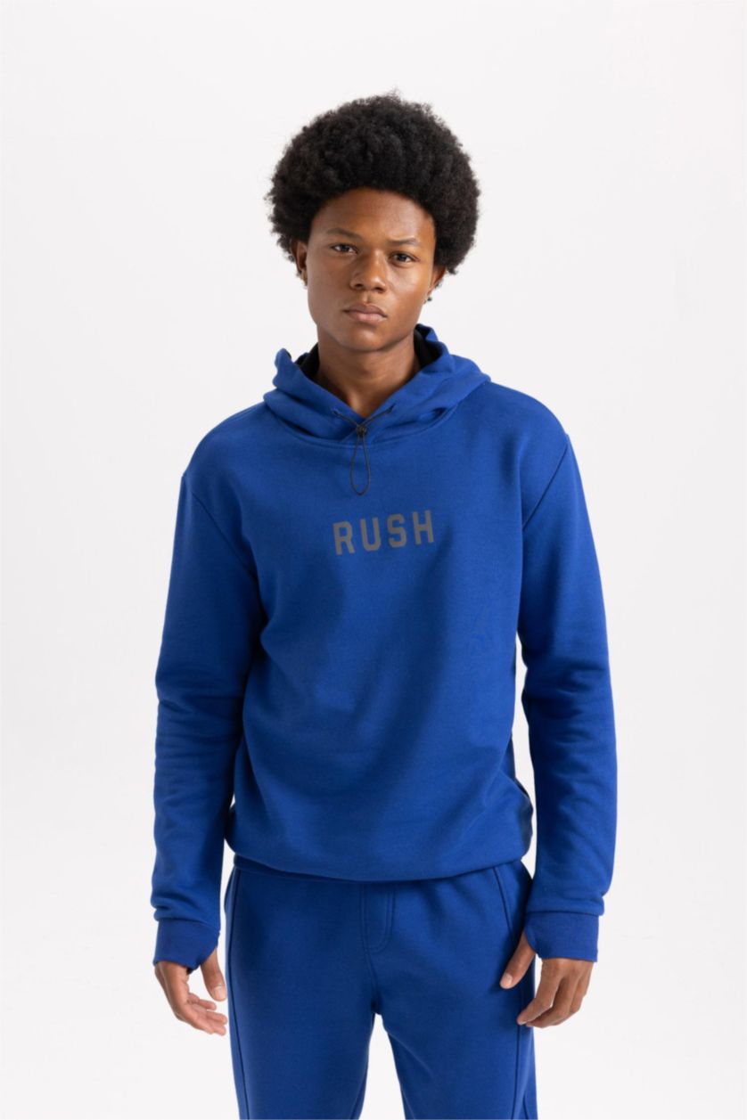 MAN Sax DeFactoFit Standard Fit Thick Hooded Sweatshirt