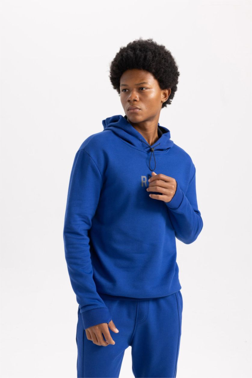 MAN Sax DeFactoFit Standard Fit Thick Hooded Sweatshirt