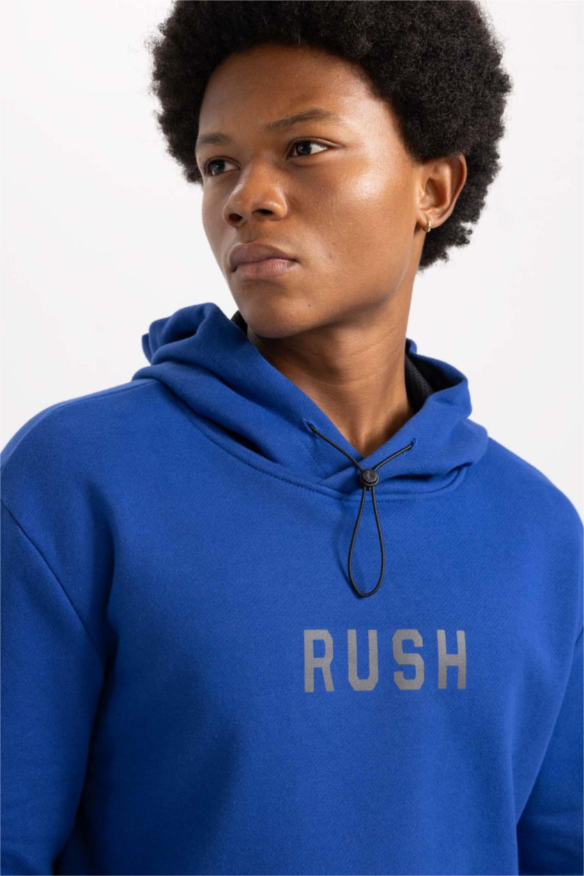 MAN Sax DeFactoFit Standard Fit Thick Hooded Sweatshirt