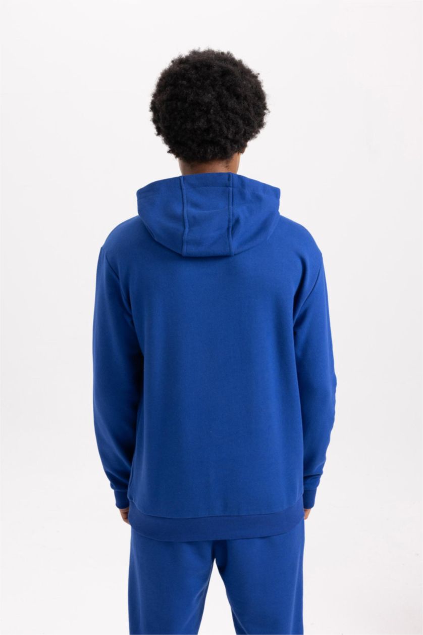 MAN Sax DeFactoFit Standard Fit Thick Hooded Sweatshirt