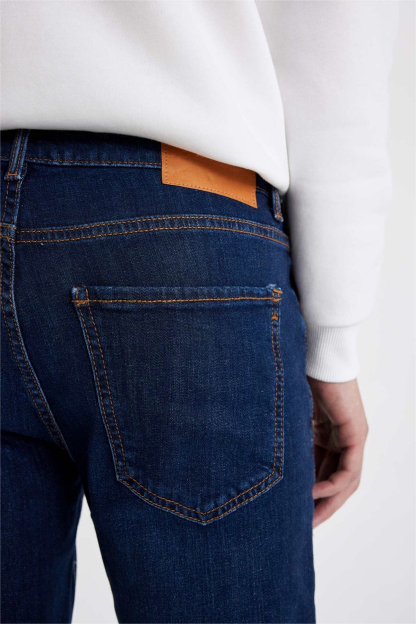 MAN Dark Blue Sergio Regular Fit Trousers