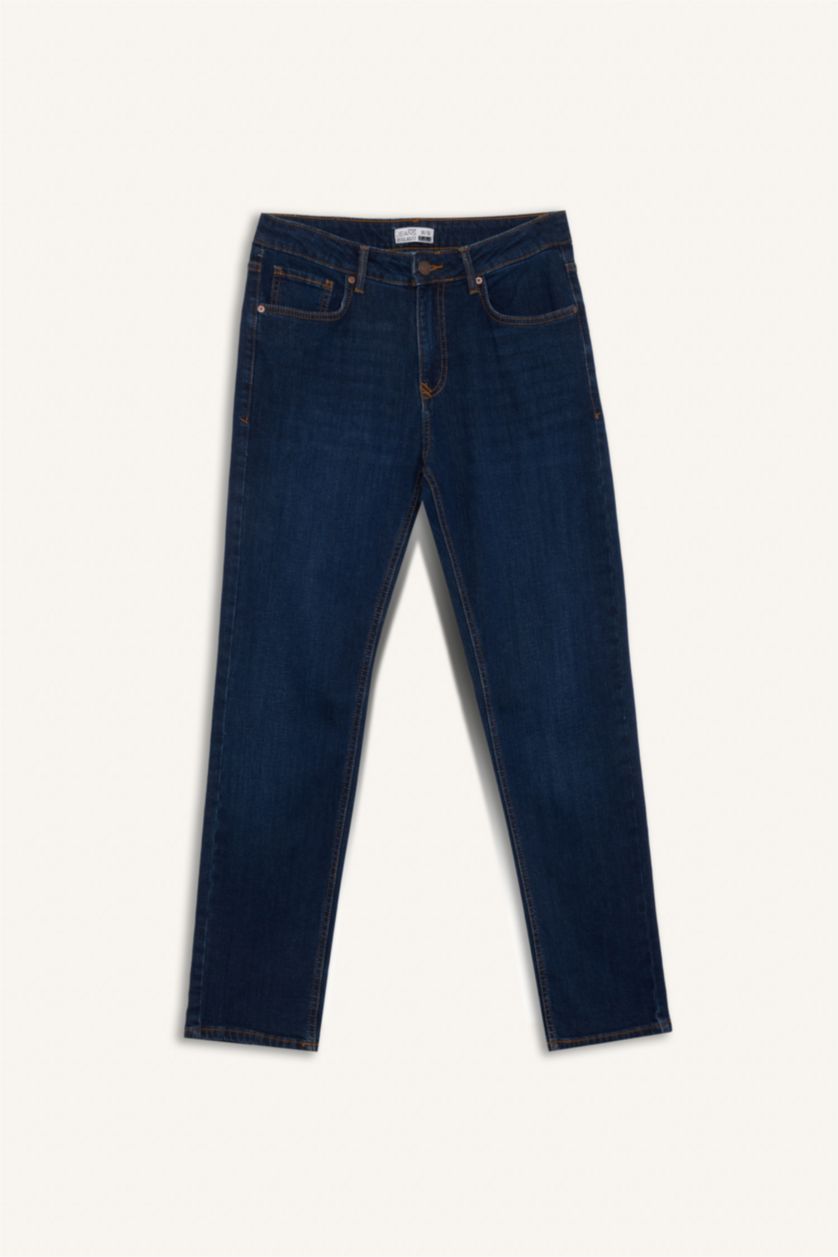 MAN Dark Blue Sergio Regular Fit Trousers