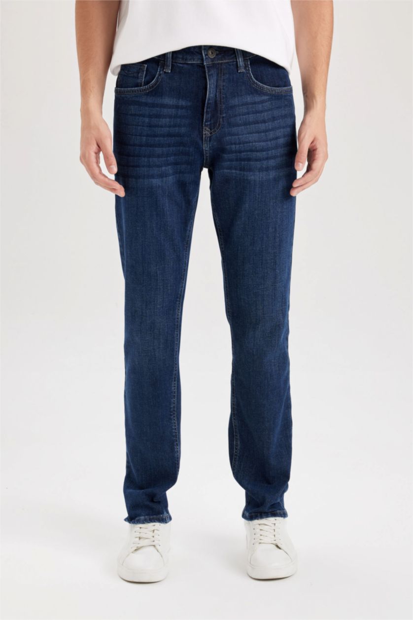 MAN Dark Blue Sergio Regular Fit Normal Waist Jeans