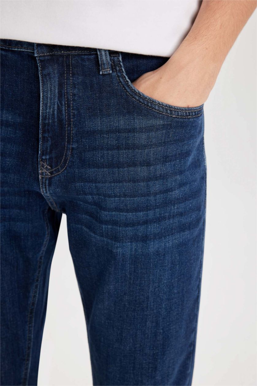 MAN Dark Blue Sergio Regular Fit Normal Waist Jeans