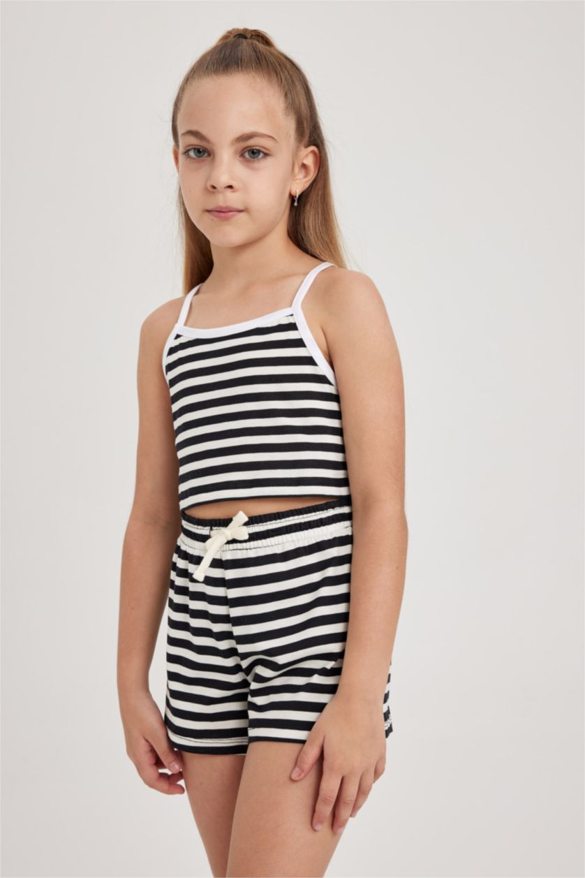 FILLES Noir Ensemble En Tricot 2 Fille