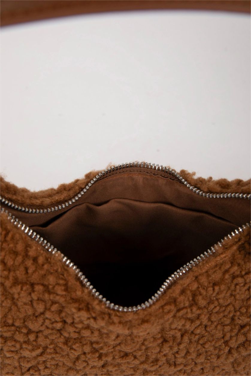 Kadın Taba Kadın Basıc Düz Pelüş El Çantası