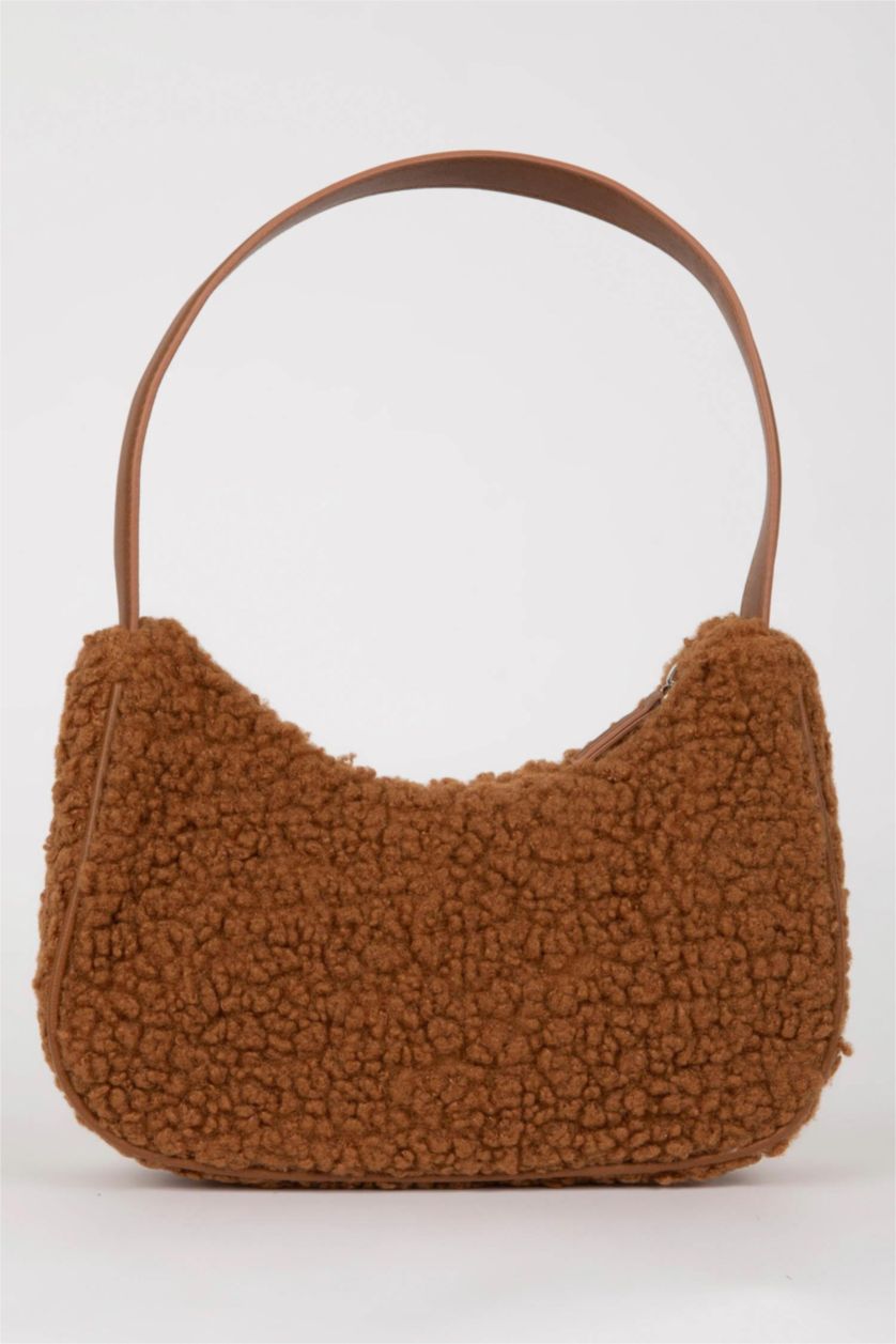 Kadın Taba Kadın Basıc Düz Pelüş El Çantası