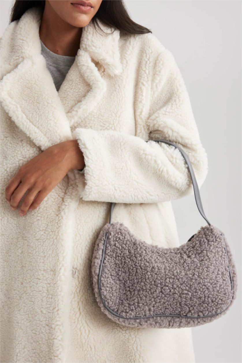 FEMME Rose Sac à Main Peluche pour Femme