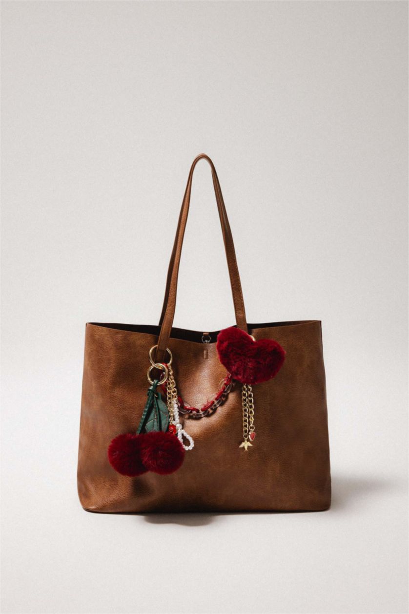 FEMME Marron Sac porté épaule en Simili-cuir pour Femme