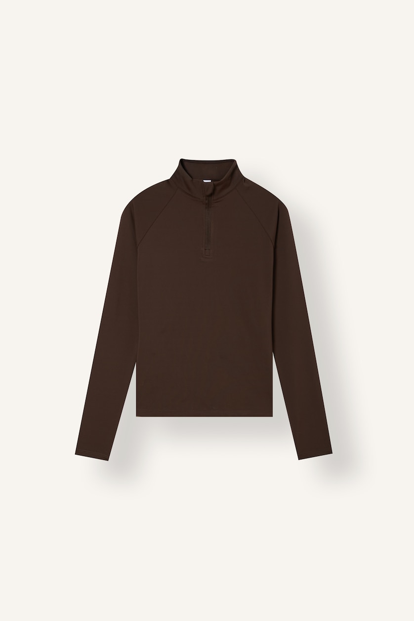WOMAN Brown Standard Fit Long Sleeve T-Shirt