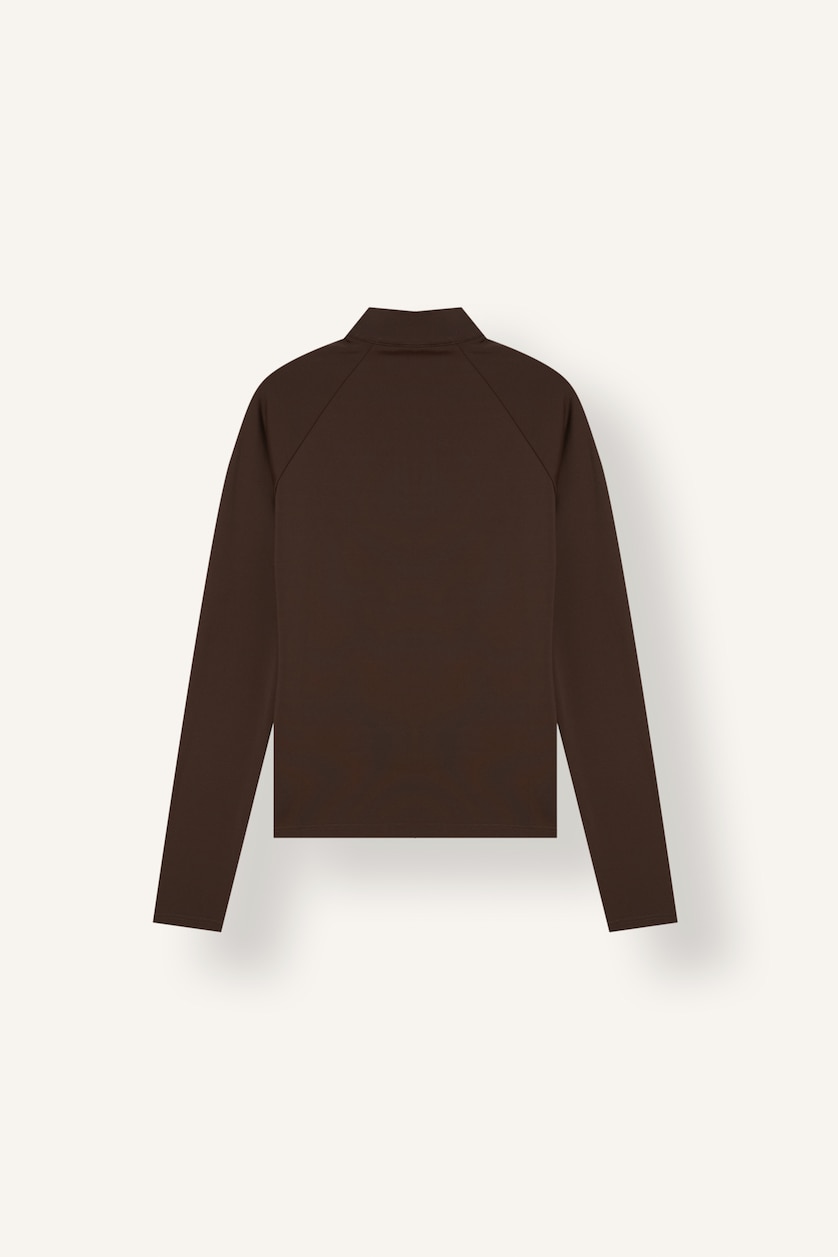 WOMAN Brown Standard Fit Long Sleeve T-Shirt
