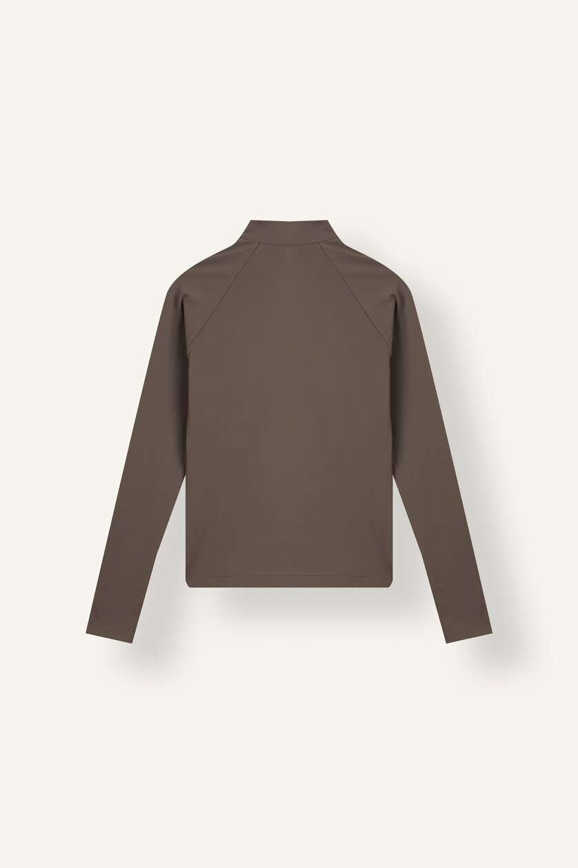 WOMAN Light Brown Standard Fit Long Sleeve T-Shirt
