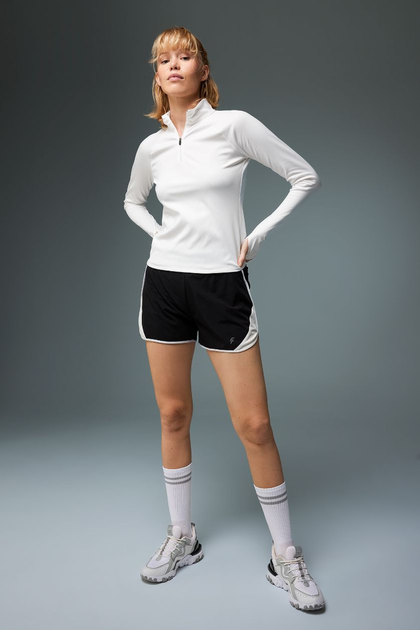 حريمي أسود شورت رياضي