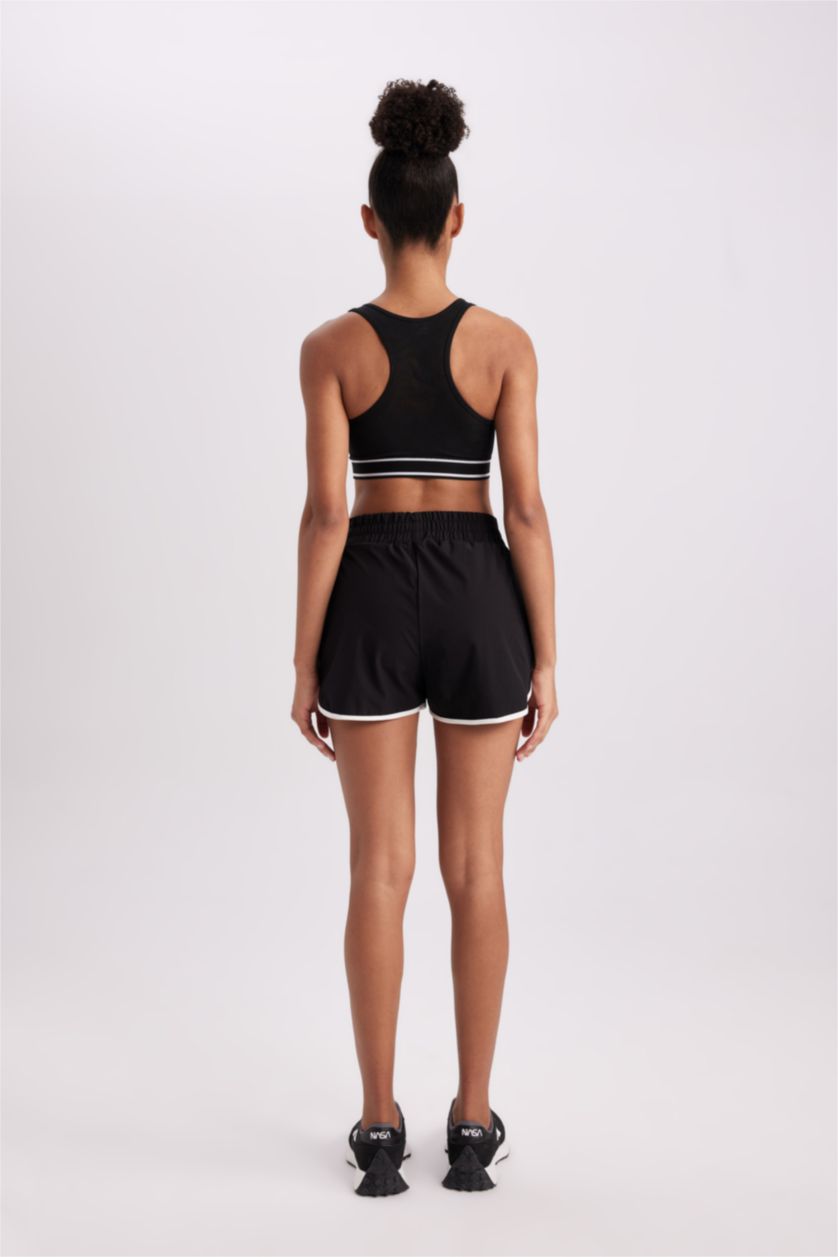 حريمي أسود شورت رياضي
