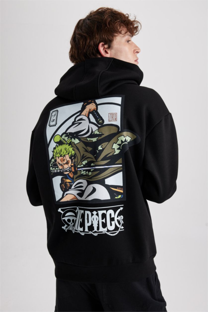 Erkek Siyah Oversıze Sweatshirt