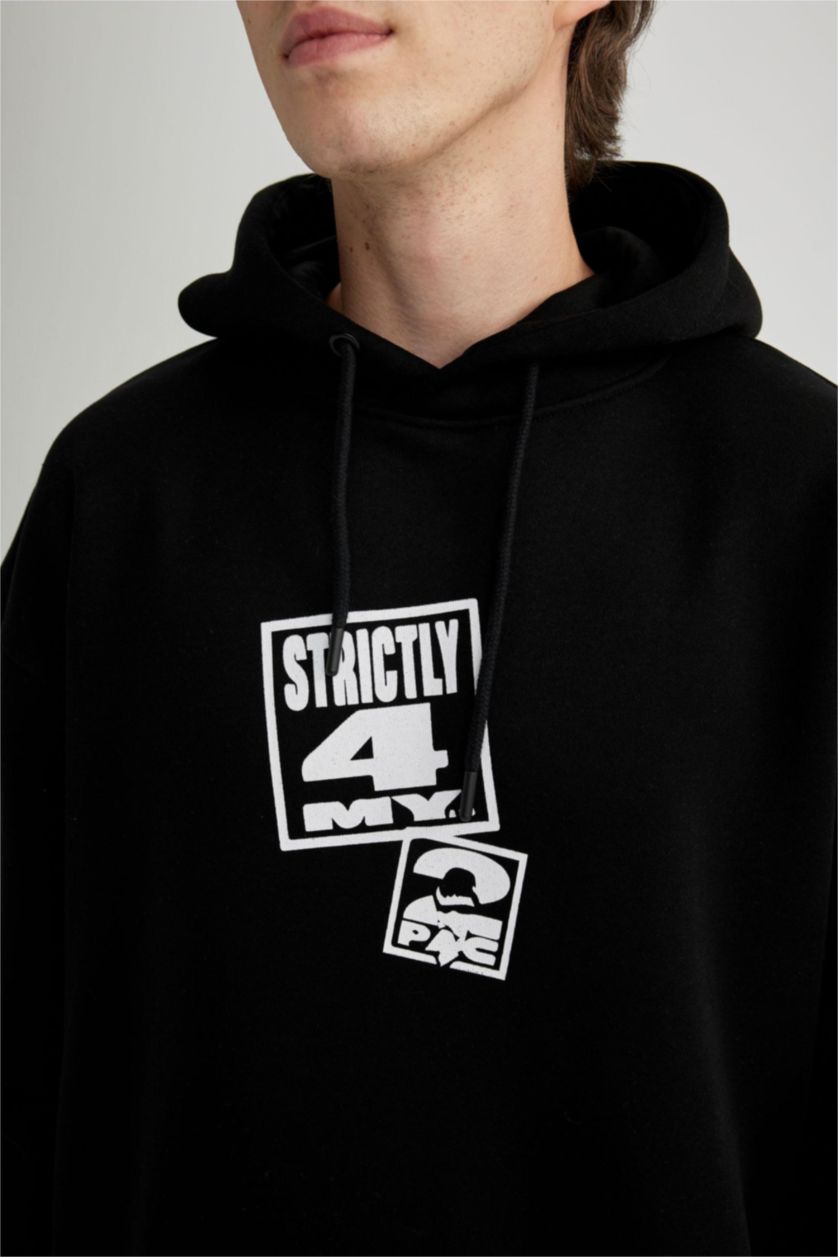Siyah Erkek Oversıze Sweatshirt 2931353 | DeFacto