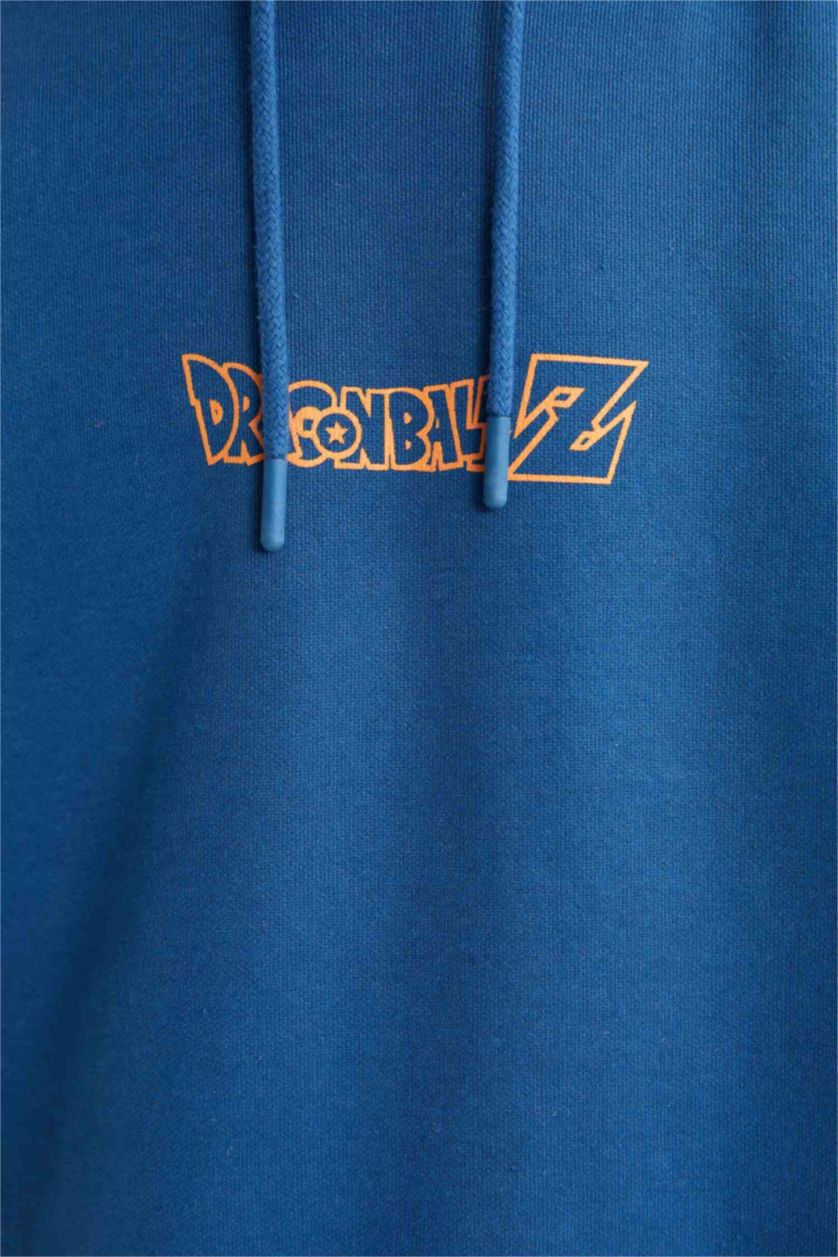 Erkek Koyu Mavi Boxy Fıt Sweatshirt