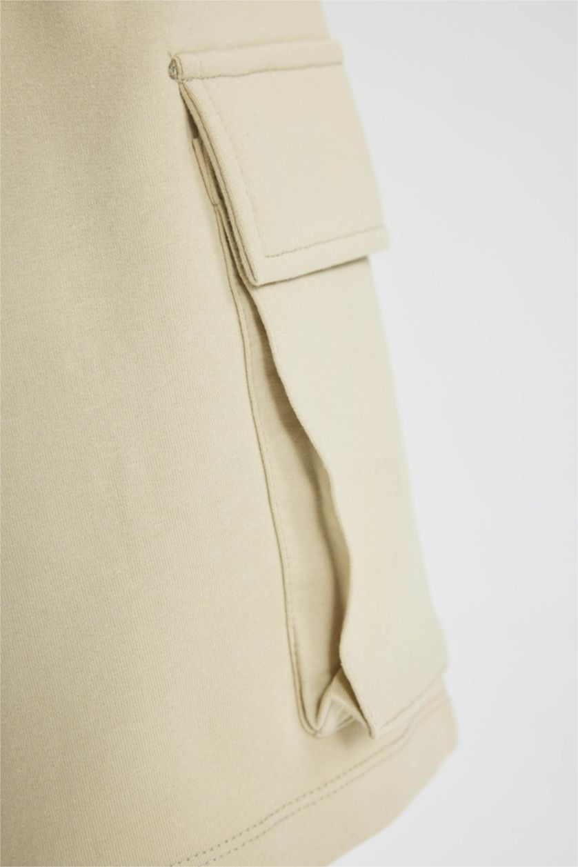 Girls & Teens Stone Girl Cargo Fit Sweatshirt Fabric Shorts