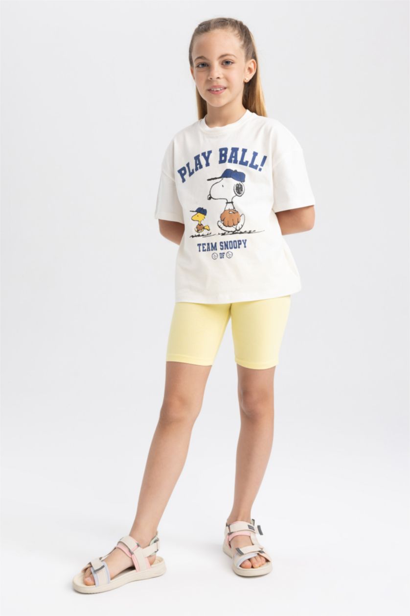 GIRLS & TEENS Yellow Girl Biker 2-Pack Tights