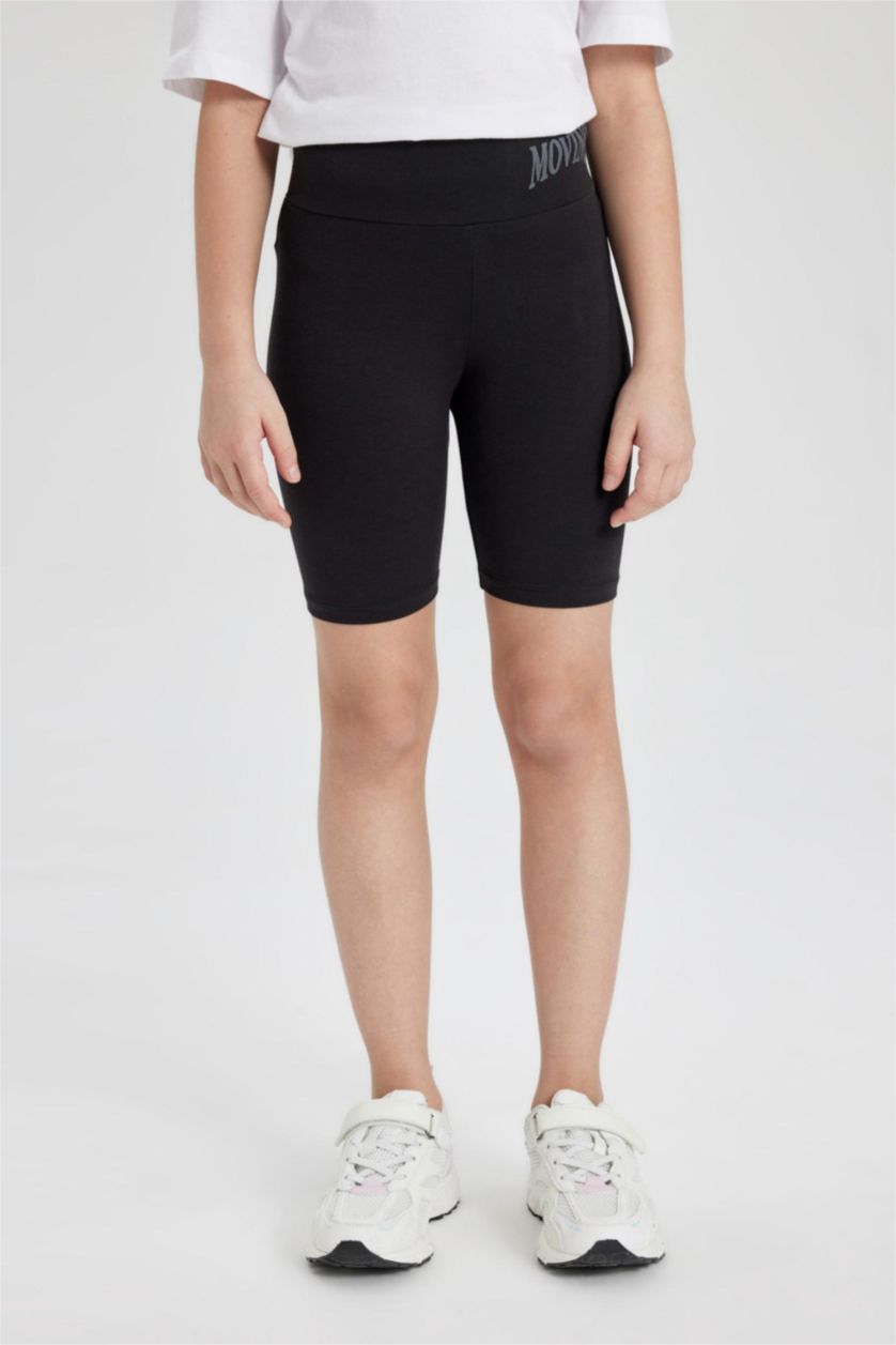 GIRLS & TEENS Black Girl Biker Leggings