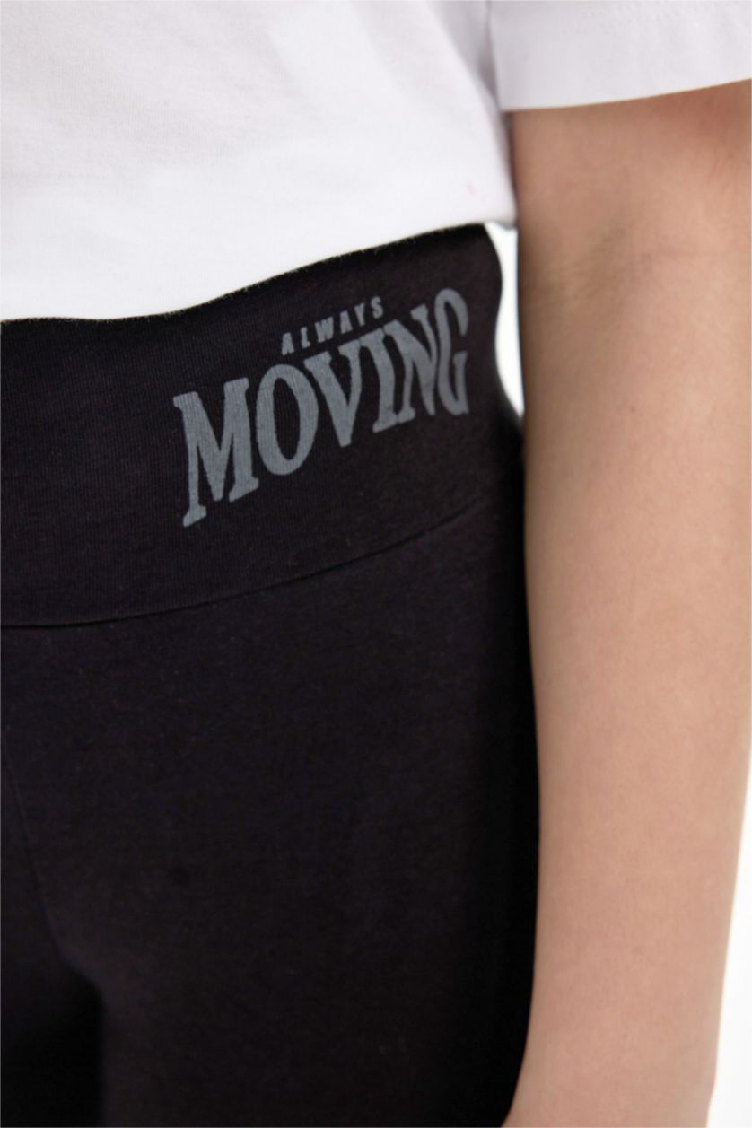 GIRLS & TEENS Black Girl Biker Leggings