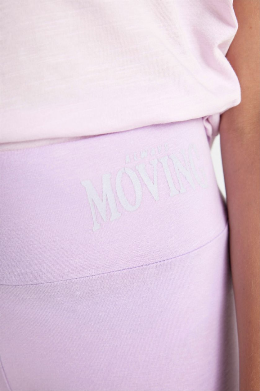 Girls & Teens Lilac Girl Biker Biker Leggings