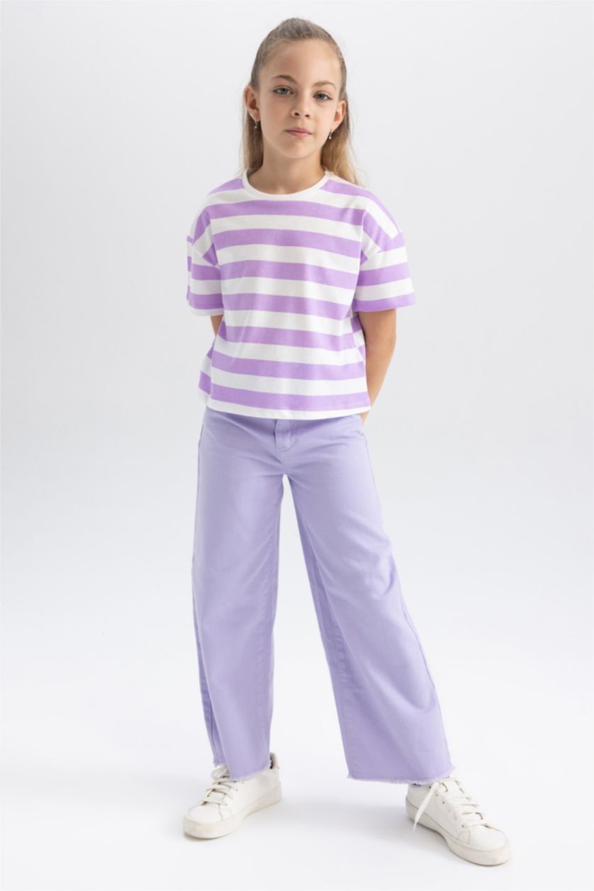 GIRLS & TEENS Lilac Crop Short Sleeve T-Shirt