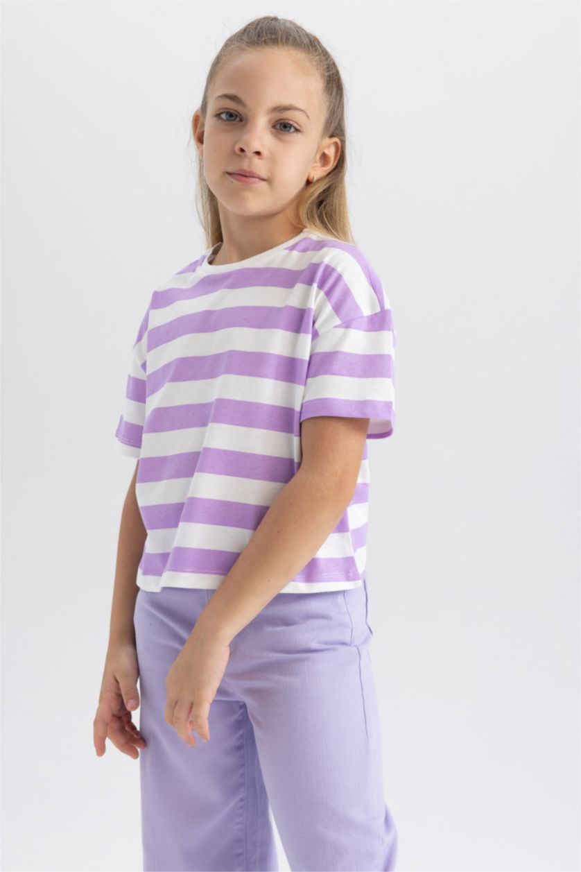 GIRLS & TEENS Lilac Crop Short Sleeve T-Shirt