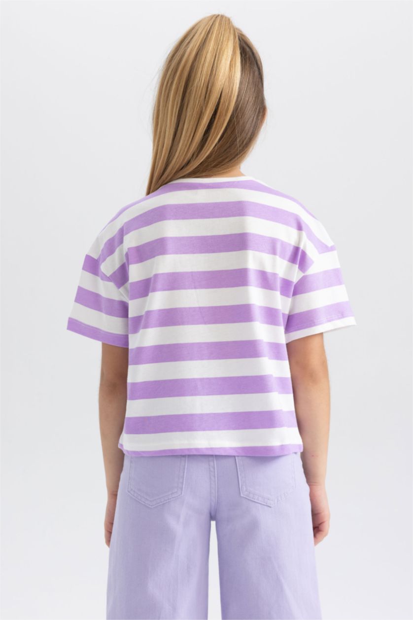 GIRLS & TEENS Lilac Crop Short Sleeve T-Shirt