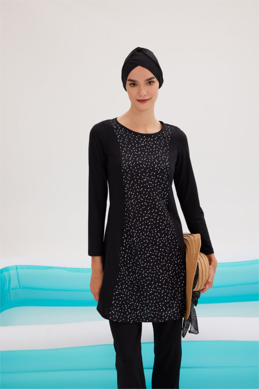 WOMAN Black Regular Fit 3 piece Burkini