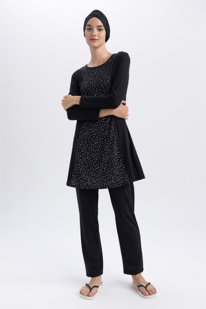 WOMAN Black Regular Fit 3 piece Burkini