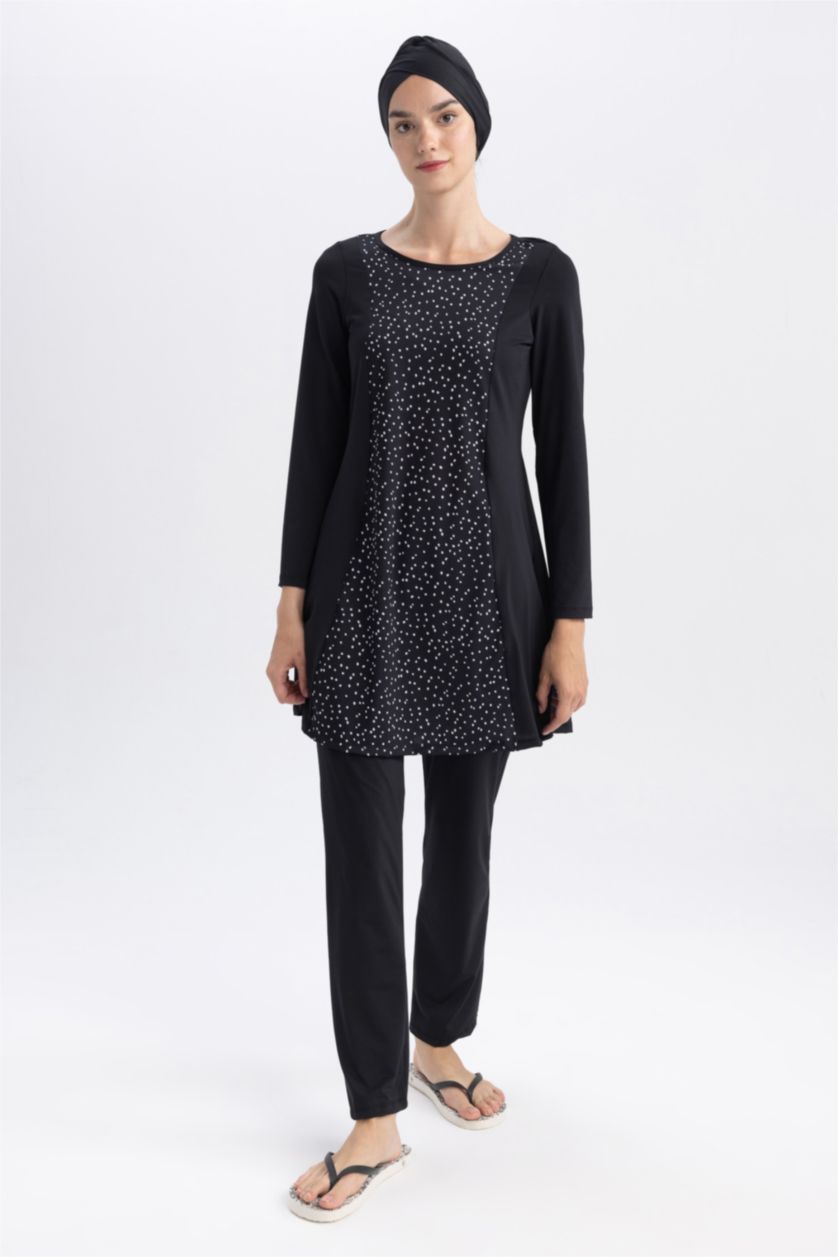 WOMAN Black Regular Fit 3 piece Burkini