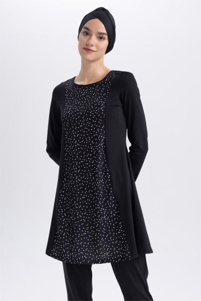 WOMAN Black Regular Fit 3 piece Burkini