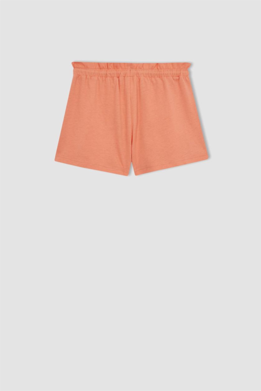 GIRLS & TEENS Salmon Paperbag Fit Shorts