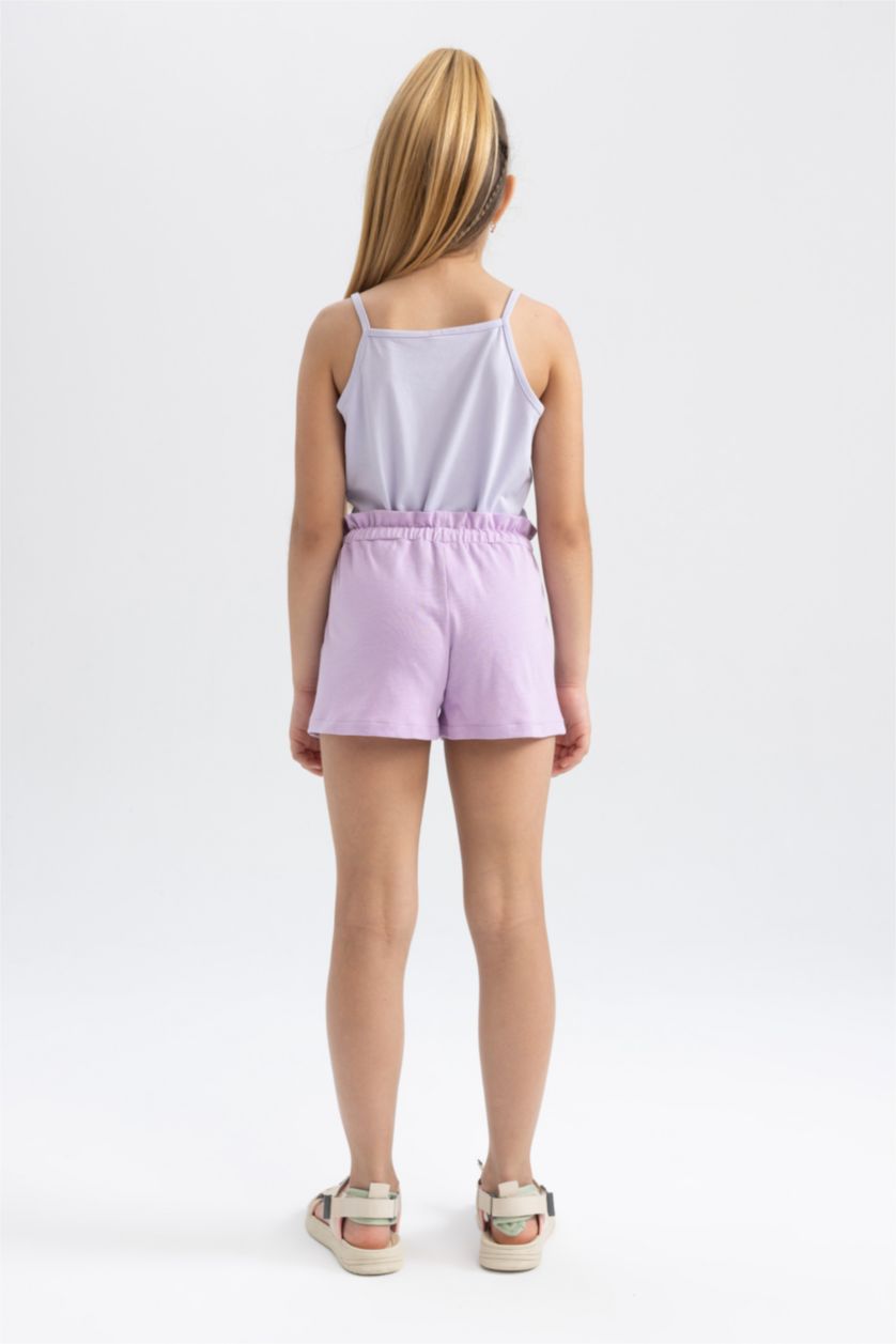 Girls & Teens Lilac Paperbag Fit Shorts