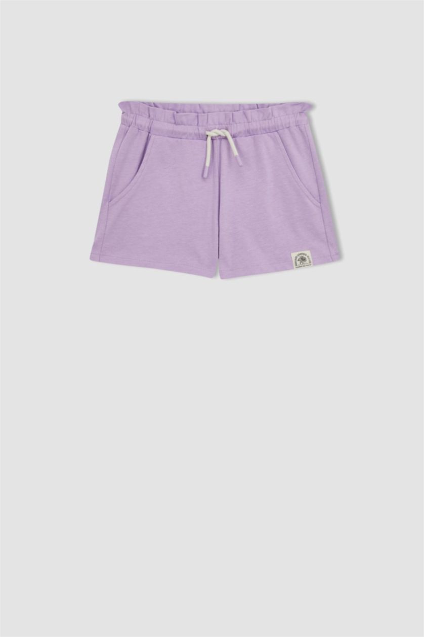 Girls & Teens Lilac Paperbag Fit Shorts
