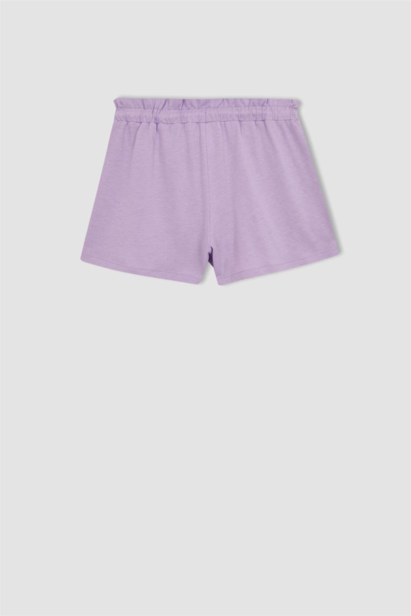 Girls & Teens Lilac Paperbag Fit Shorts