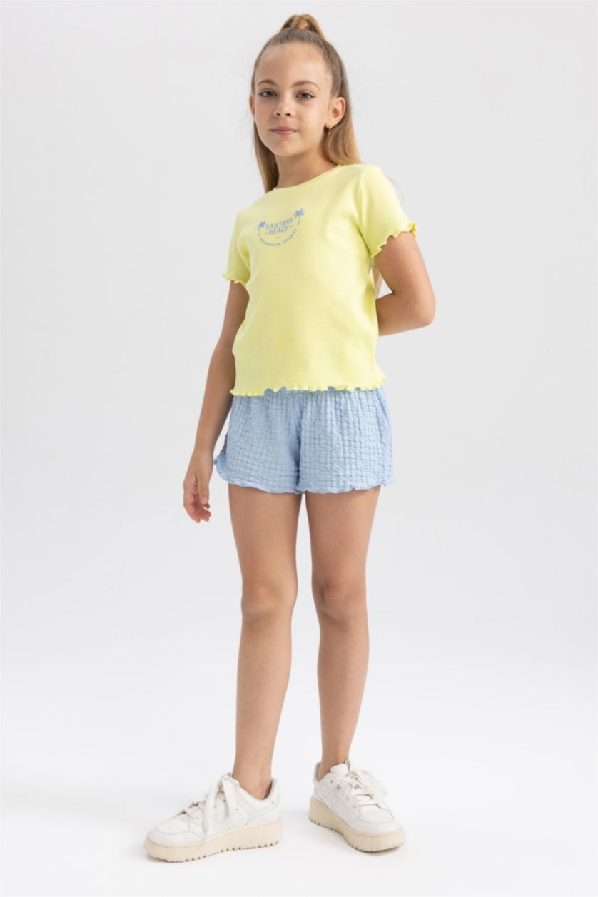 Девочки и подростки Голубрй Шорты для девочек