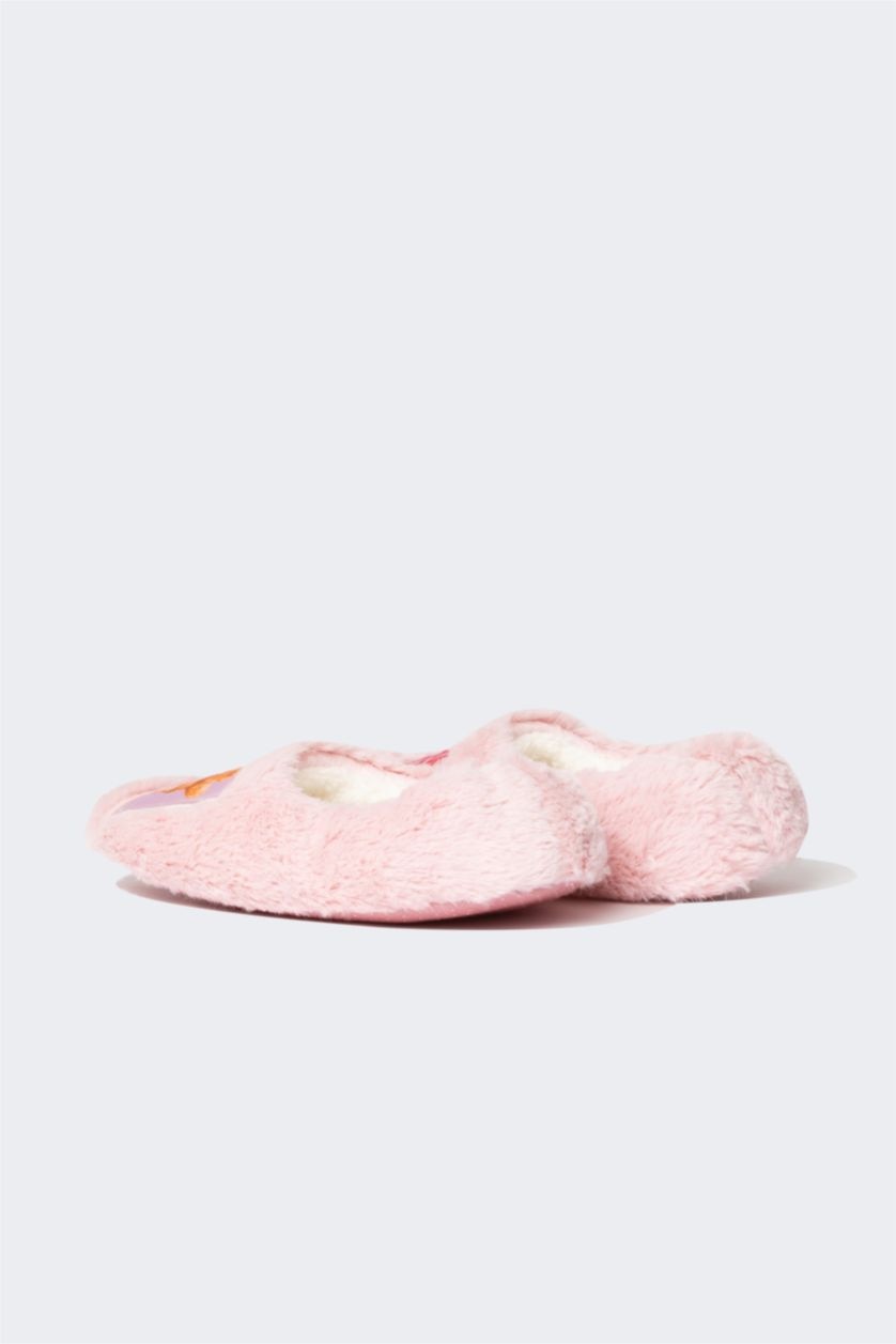 GIRLS & TEENS Pink Girl Flat Sole Slip On House Slippers