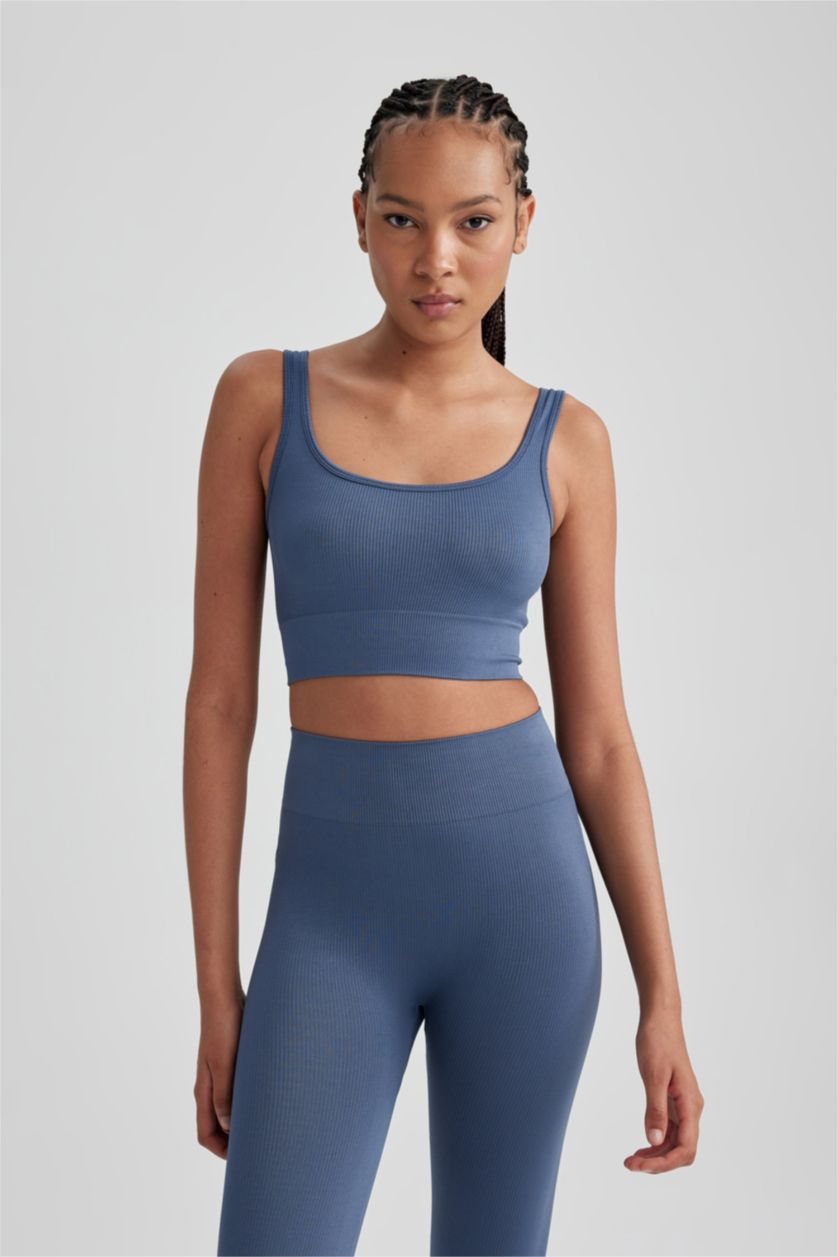 Kadın Açık İndigo Kapsız Pedsiz Seamless Bra -Fall in Love