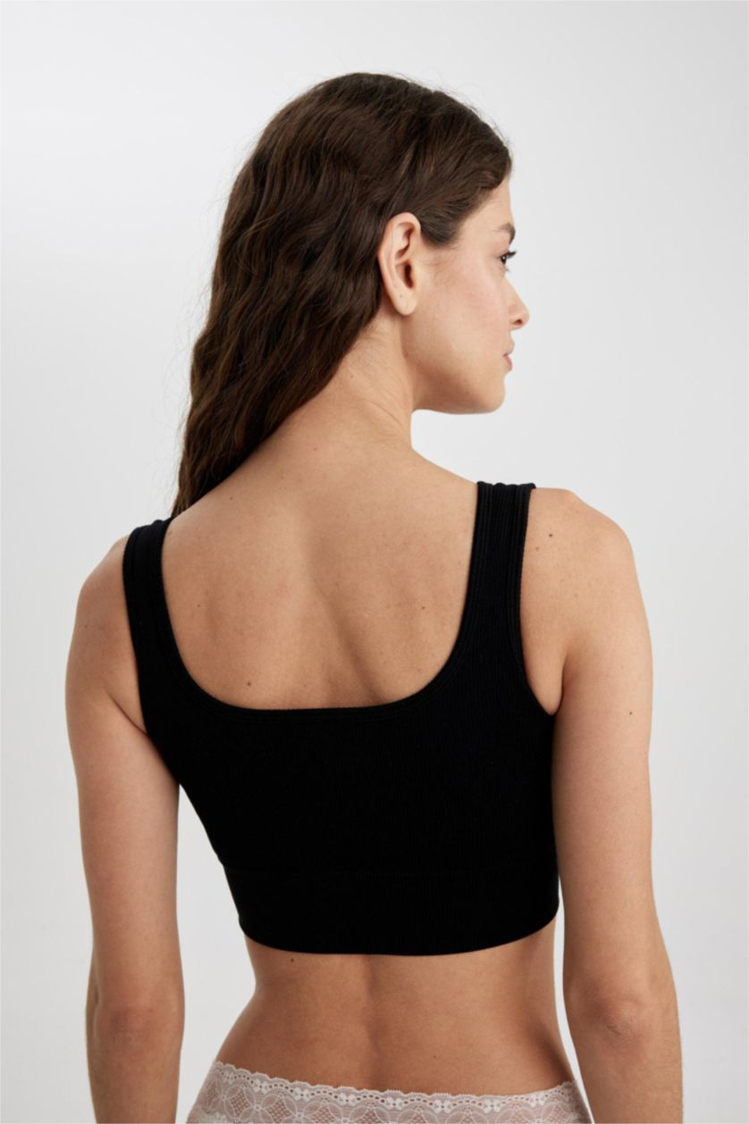 FEMME Noir Soutien-Gorge sans rembourrage Fall In Love