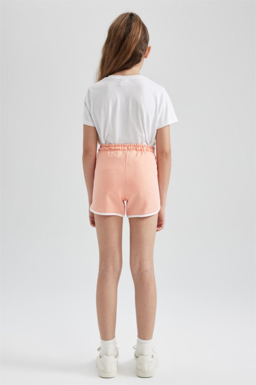 Girls & Teens Salmon Girl Regular Fit Sweatshirt Fabric Shorts