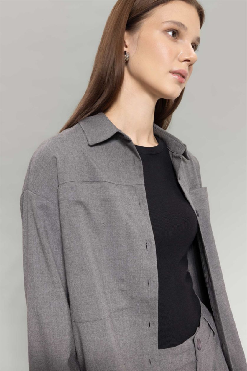 WOMAN Anthracite Relax Fit Long Sleeve Tunic