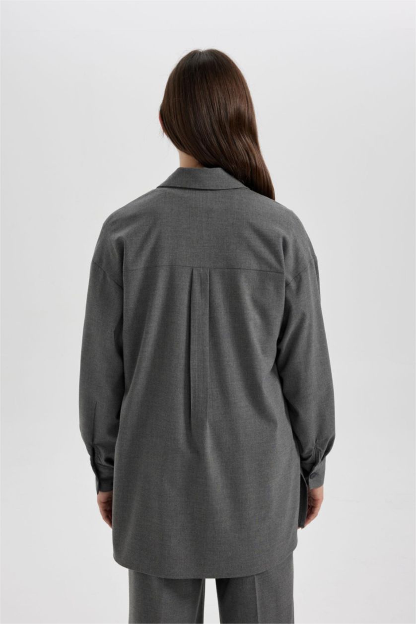 WOMAN Anthracite Relax Fit Long Sleeve Tunic
