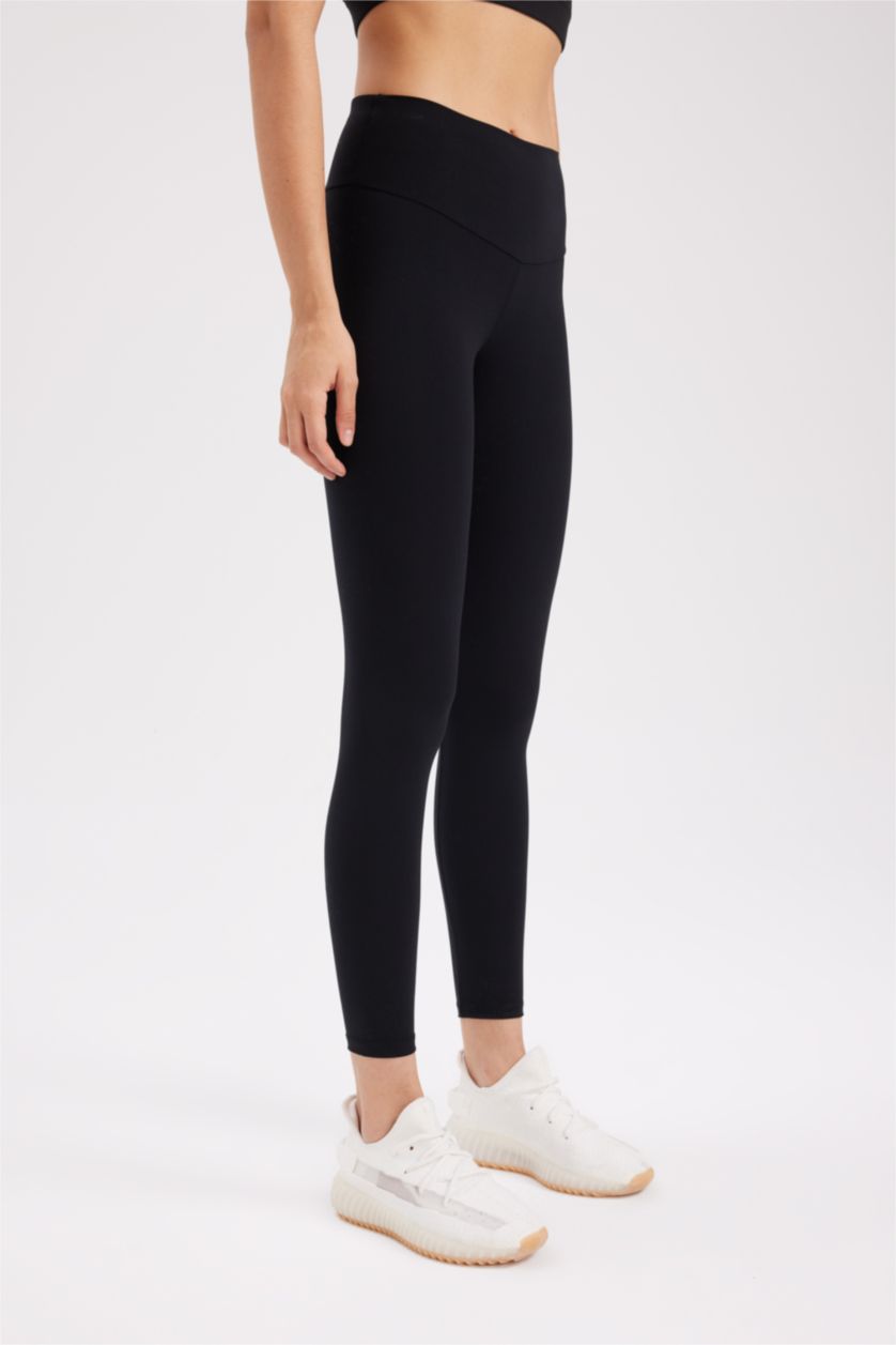 WOMAN Black DeFactoFit Waist Wrapping Premium Leggings