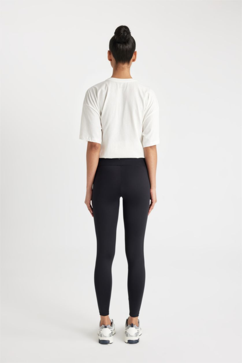 WOMAN Black DeFactoFit Waist Shaper Sports Leggings